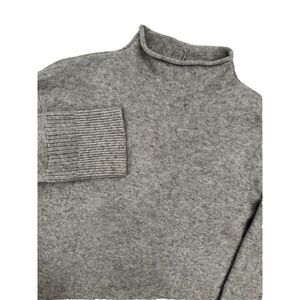 Anthropologie Moth Saskia Mock Neck Tunic Sweater‎ Gray Size Small